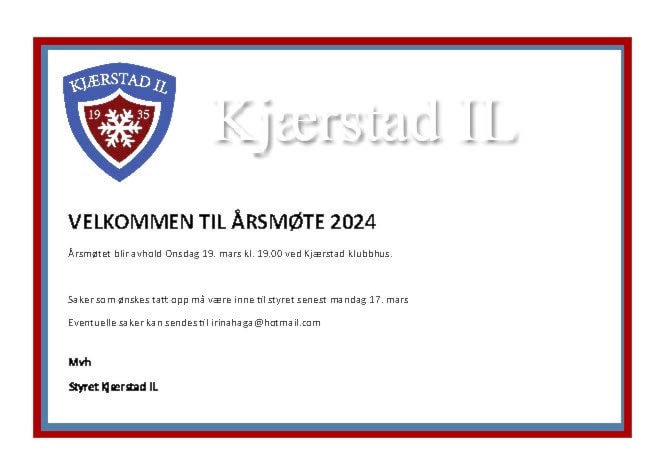 Årsmøte